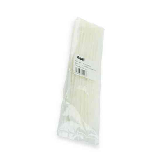 Хомут 300 x 4,8 білий пластиковий norma Мукачево