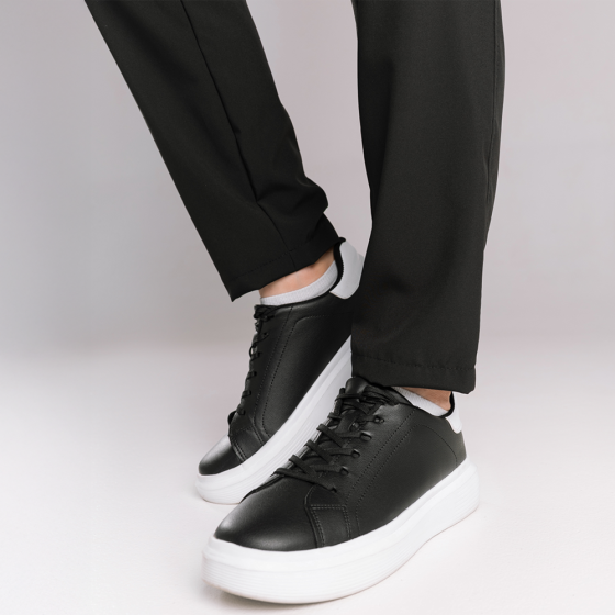 Чоловічі чорні штани весняні літні з софту легкі прямого крою Pobedov Aero Київ