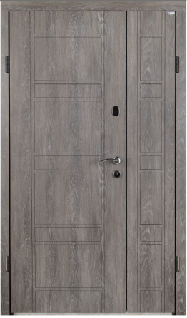 Двері вхідні Бастіон Економ Б-322 ПВХ Дуб шале графіт 1200х2050  мм Київ