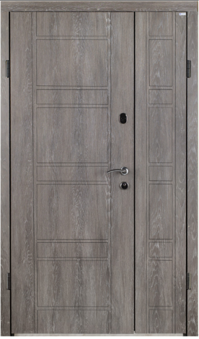 Двері вхідні Бастіон Економ Б-322 ПВХ Дуб шале графіт 1200х2050  мм Київ - фото 1