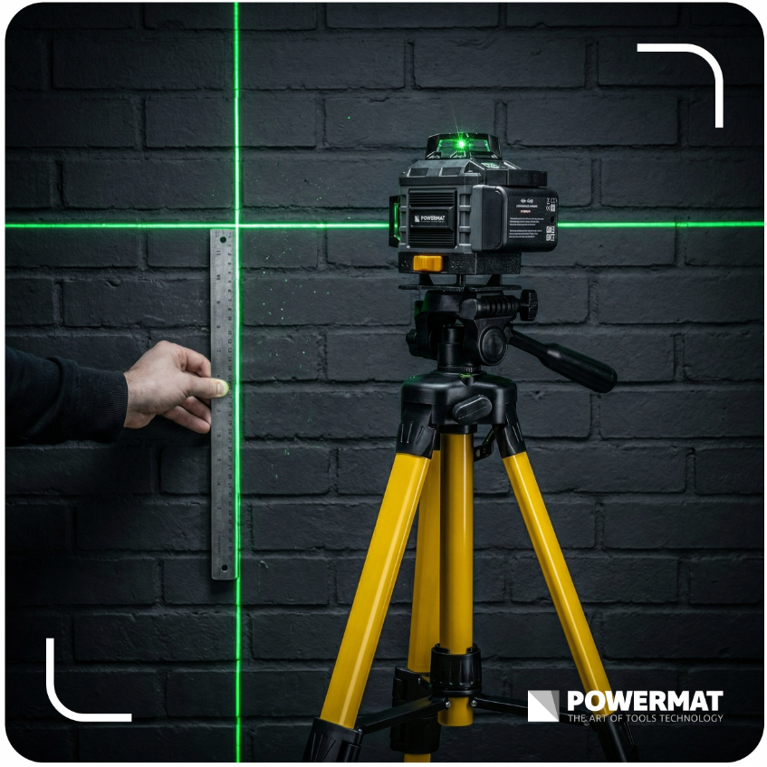 16-строковий лазерний рівень 360° Powermat 40м (Польща) Київ - фото 7