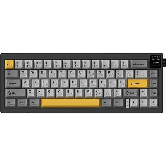 Клавіатура бездротова Ajazz AK650 Flying Fish Switch Black (AK650-FF-BGY) ( Чорний ) Харьков