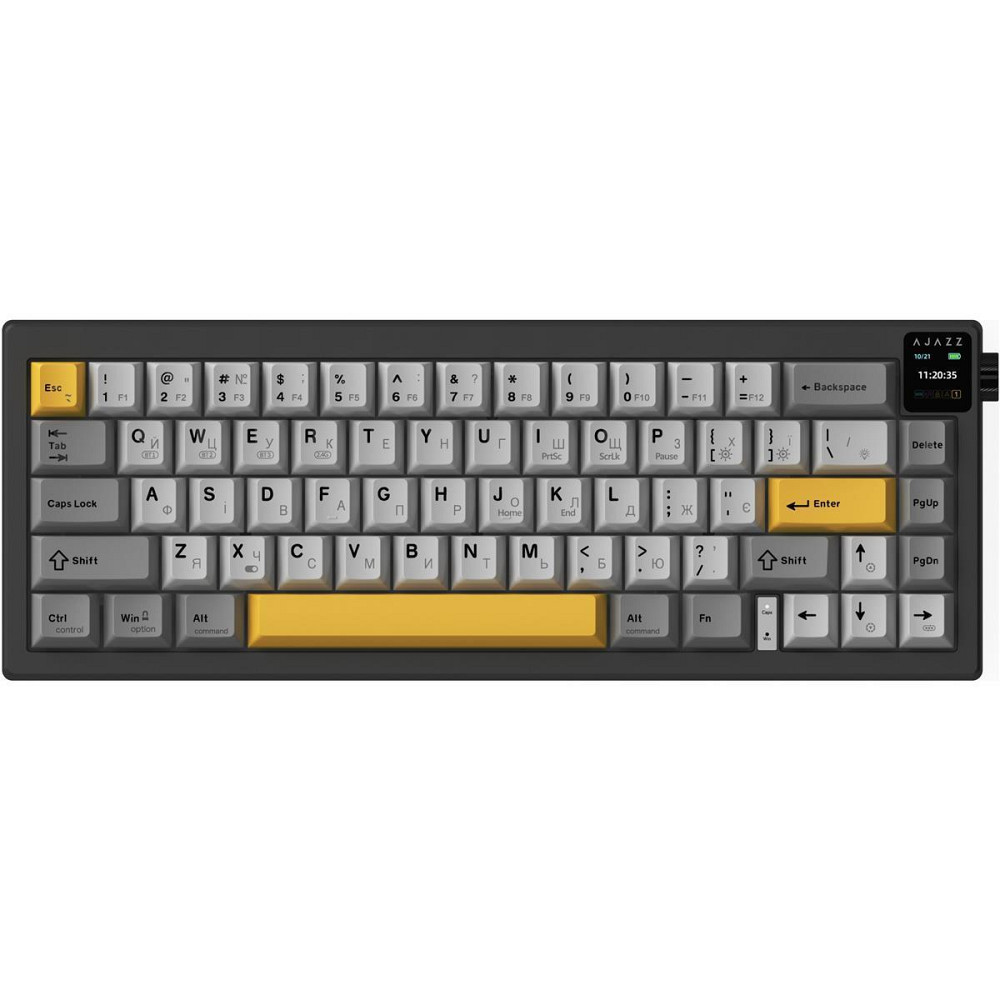 Клавіатура бездротова Ajazz AK650 Flying Fish Switch Black (AK650-FF-BGY) ( Чорний ) Харьков - изображение 6