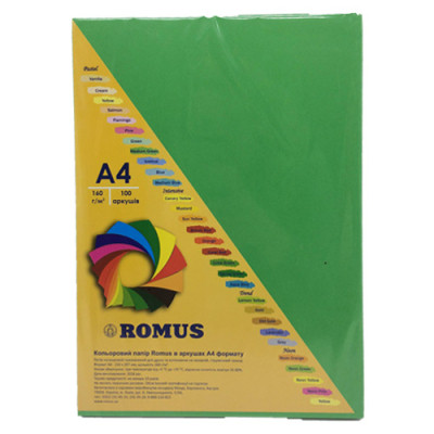 Бумага Romus A4 160 г/м2 100sh Dark green (R51444) Вінниця - фото 1