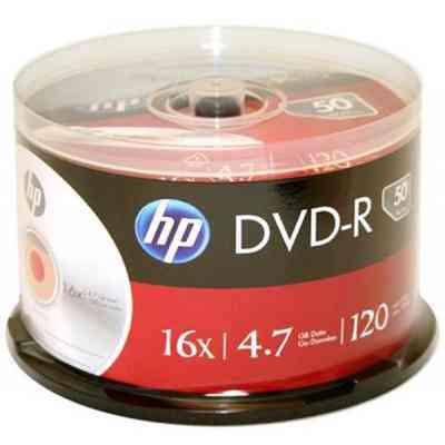 Диск DVD HP DVD-R 4.7GB 16X 50 шт Spindle (69316/DME00025-3) Вінниця