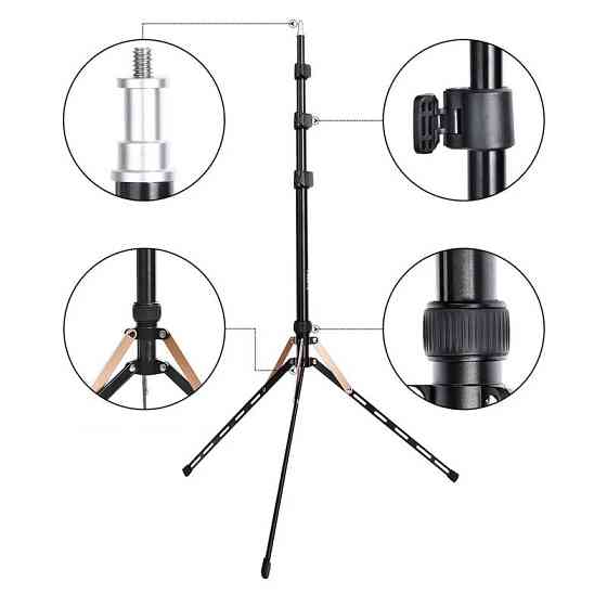 Стійка штатив для освітлення 191см алюмінієвий Beike QZSD LS26-4 Київ