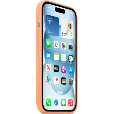 Чехол для мобильного телефона Apple iPhone 15 Silicone Case with MagSafe Orange Sorbet (MT0W3ZM/A) Винница - изображение 7