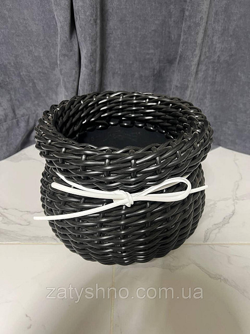 Чорная ротанговая корзина Киев - изображение 6