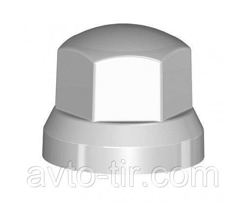 Ковпачок пластиковий на гайку низький 33 мм сірий Луцьк - фото 1
