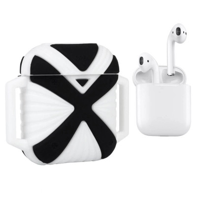 Чохол для навушників X-HuWei i-Smile для Apple AirPods IPH1443 Black+White (702333) Вінниця - фото 3