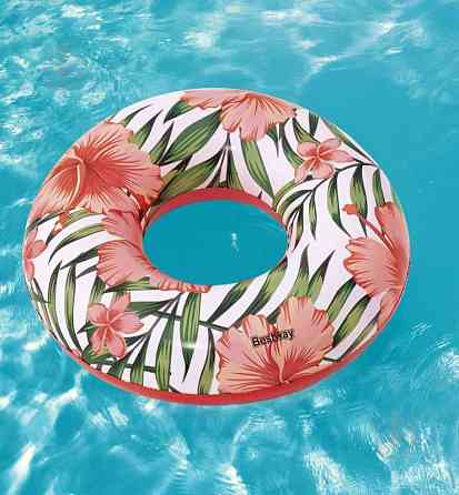 Коло надувная для плавания Bestway 36237 розовая, 119 см Киев