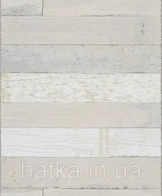 Шпалери вінілові на флізеліні Rasch Clasik 0,53х10 під дерево під дошку ефект старовини бежеві сірі Київ - фото 1