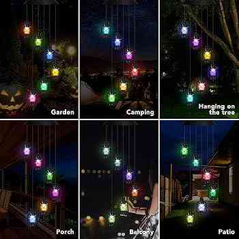 Садовый светильник-фонарь на солнечной панели разноцветный с реалистичным дизайном и защитой от вредителей Одесса