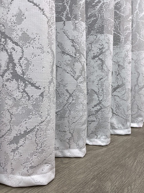 Тюль VR-Textil 1427т Greta Жаккард Белый 350х270 см (42-0423) Киев - изображение 8