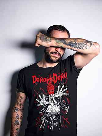 Футболка для хлопчика з аніме принтом Дорохедоро Аніме Хеавй Фанс оверсайз (зріст від 165 до 180) Чорний AnimeJ0502m Дніпро