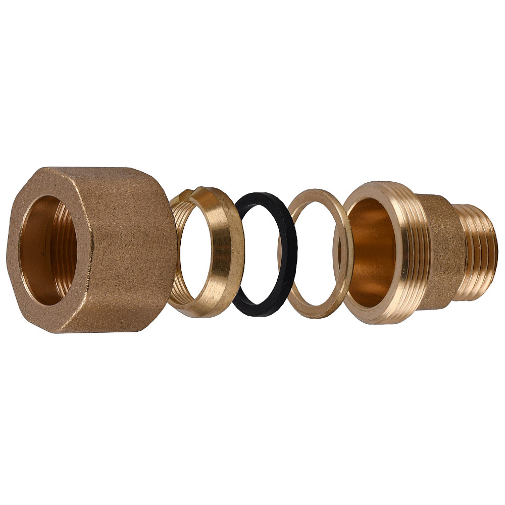 З'єднання зажимне пряме для труби Ø28мм 3/4″З латунне LS442S OPTIMUM Тернополь - изображение 4