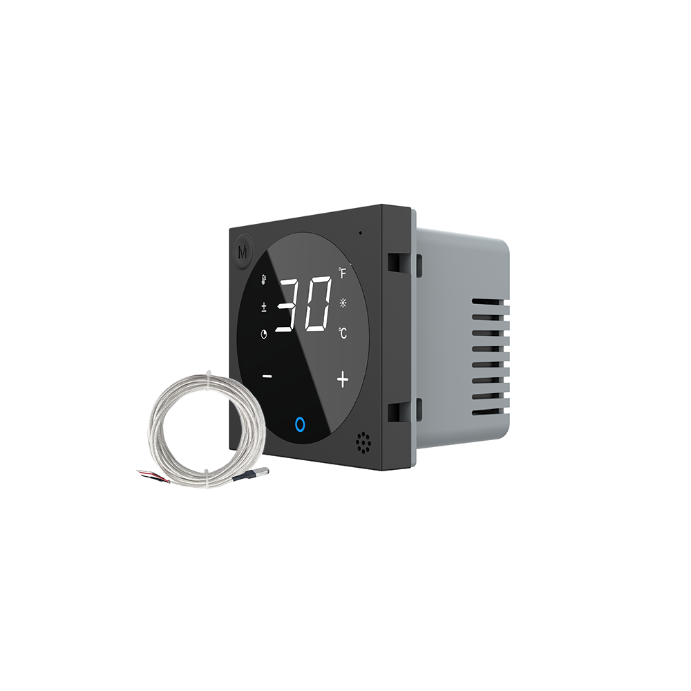 Розумний Wi-Fi терморегулятор (термостат) сенсорний програмований для електричної теплої підлоги LIVOLO, чорний, модуль без рамки (VL-FCQ1Z2-2BPS23) Коломыя - изображение 7