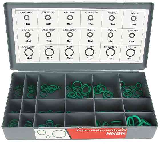 Набор резиновых уплотнительных колец 4 лотка 900 шт Mar-Pol (M66453) Нововолынск