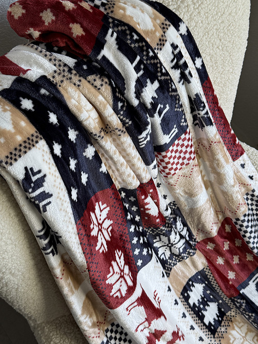 Ecotton Плед Ecotton 150х220 см Well Soft синій новорічний з оленями (24179) Коломия - фото 5