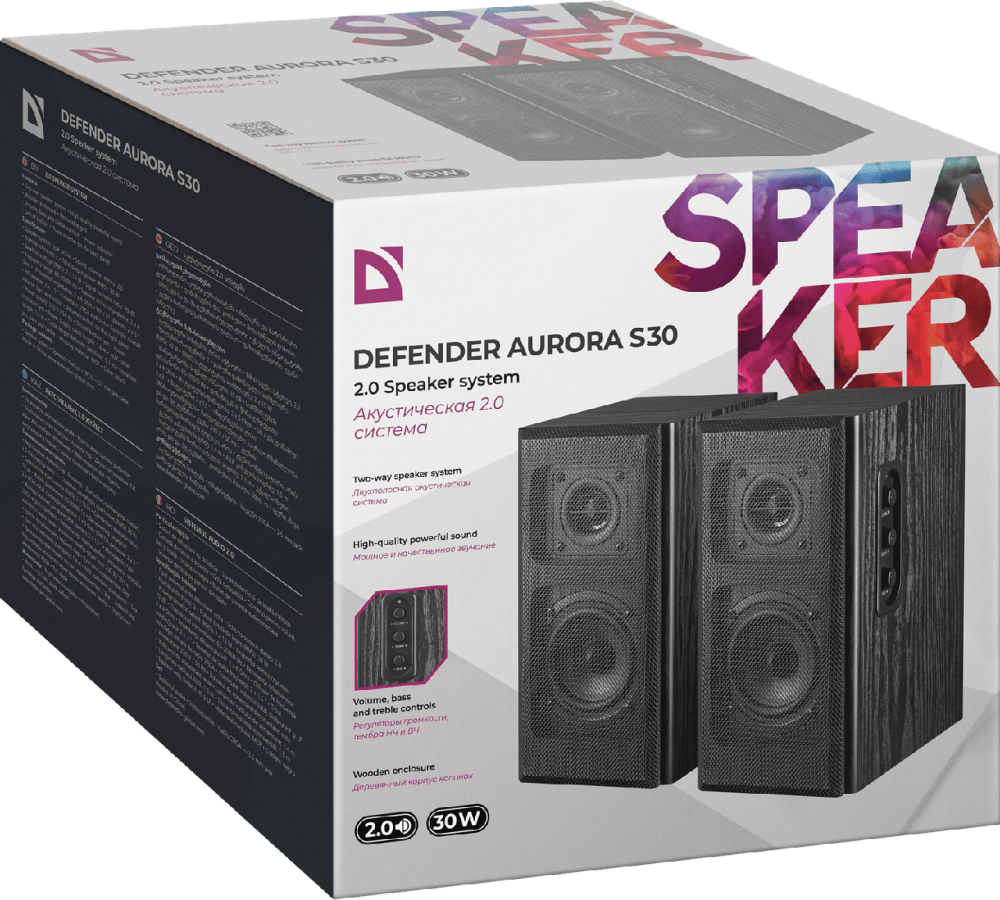 Акустика Defender 2.0 Aurora S30 30Вт (65431) (7232953) Київ - фото 16