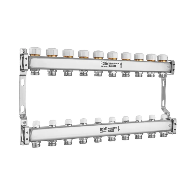 Коллектор с термостатическими и запорными клапанами Roho R805-10M - 1