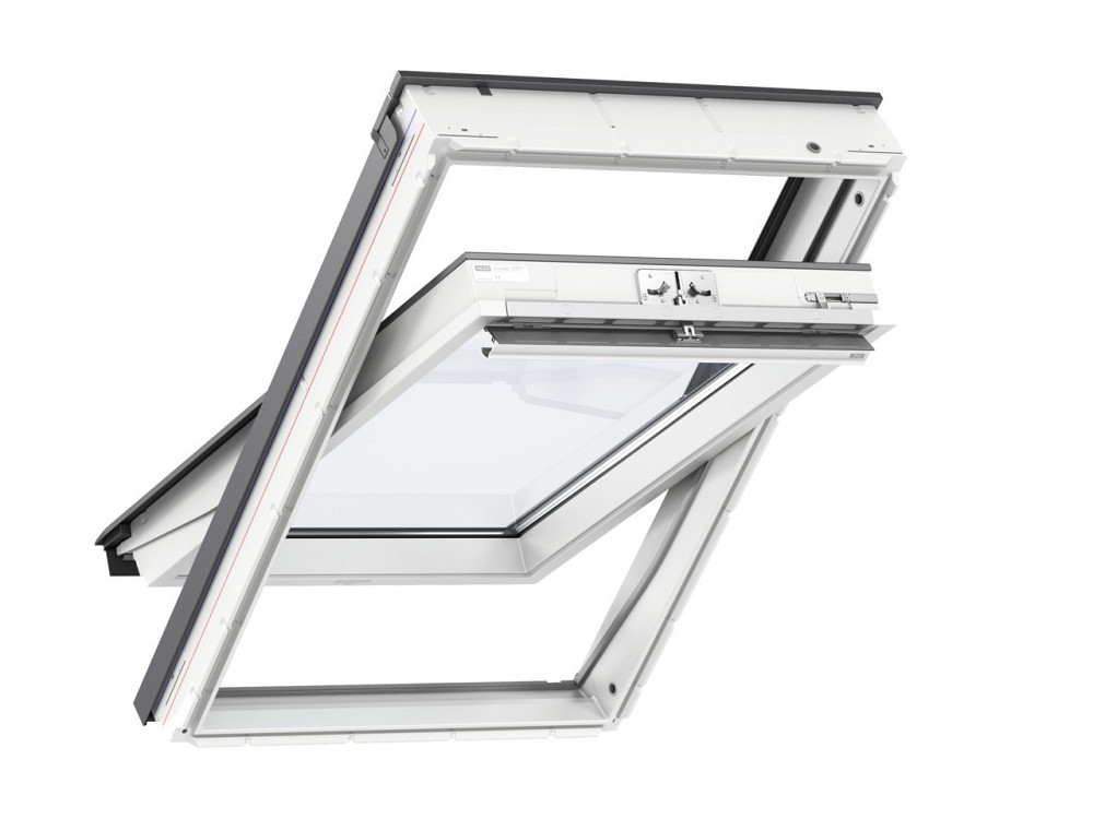Мансардное влагостойкое окно Velux Стандарт Плюс GLU 0061 (ручка сверху) 66*118 Киев - изображение 1