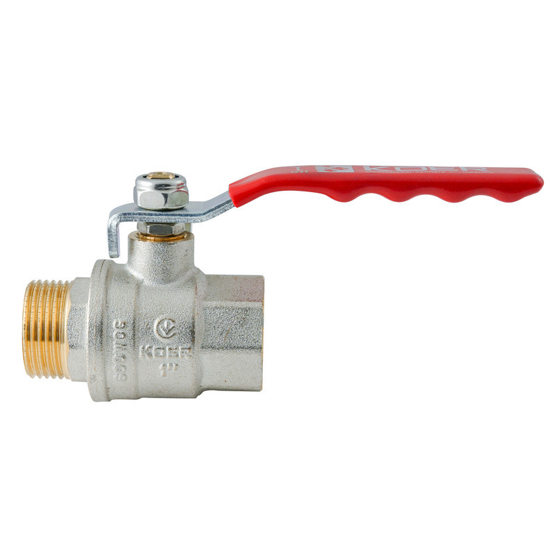 Кран кульовий ГШВ Koer Extreme KE.215-25 - 1" FM ручка "важіль" червона (KR5752) Київ - фото 2