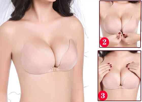 Невидимый бюстгальтер fly bra женский на силиконе бежевый Киев