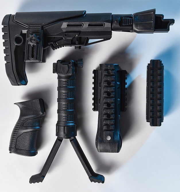 Обвес для АК приклад черный тюнинг ручка сошка антапка Одесса - изображение 3