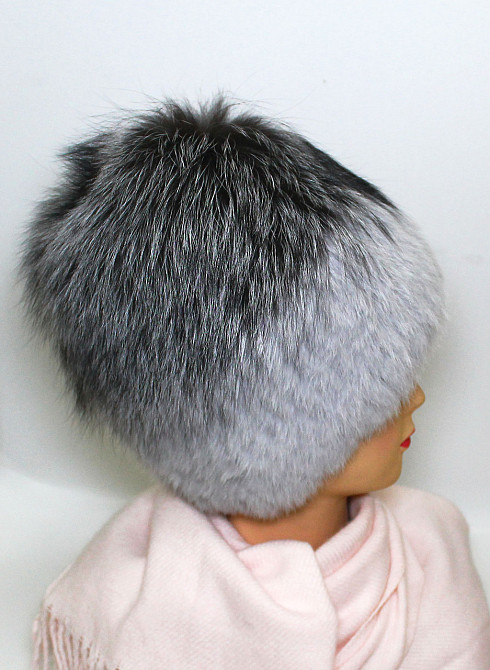 Шапка хутряна жіноча Ніка Світло-сірий Харків - фото 4