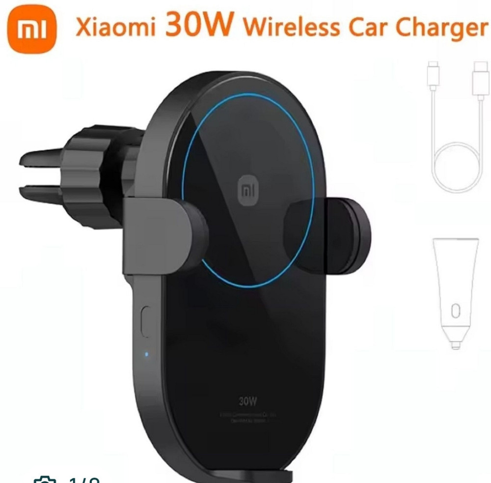 Автомобільний тримач для смартфона Xiaomi Mi Wireless Charger Car 30W. Харків - фото 7
