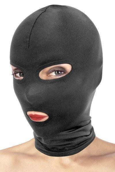 Капюшон для БДСМ з відкритими очима та ротом Fetish Tentation Sex Aura Київ - фото 3