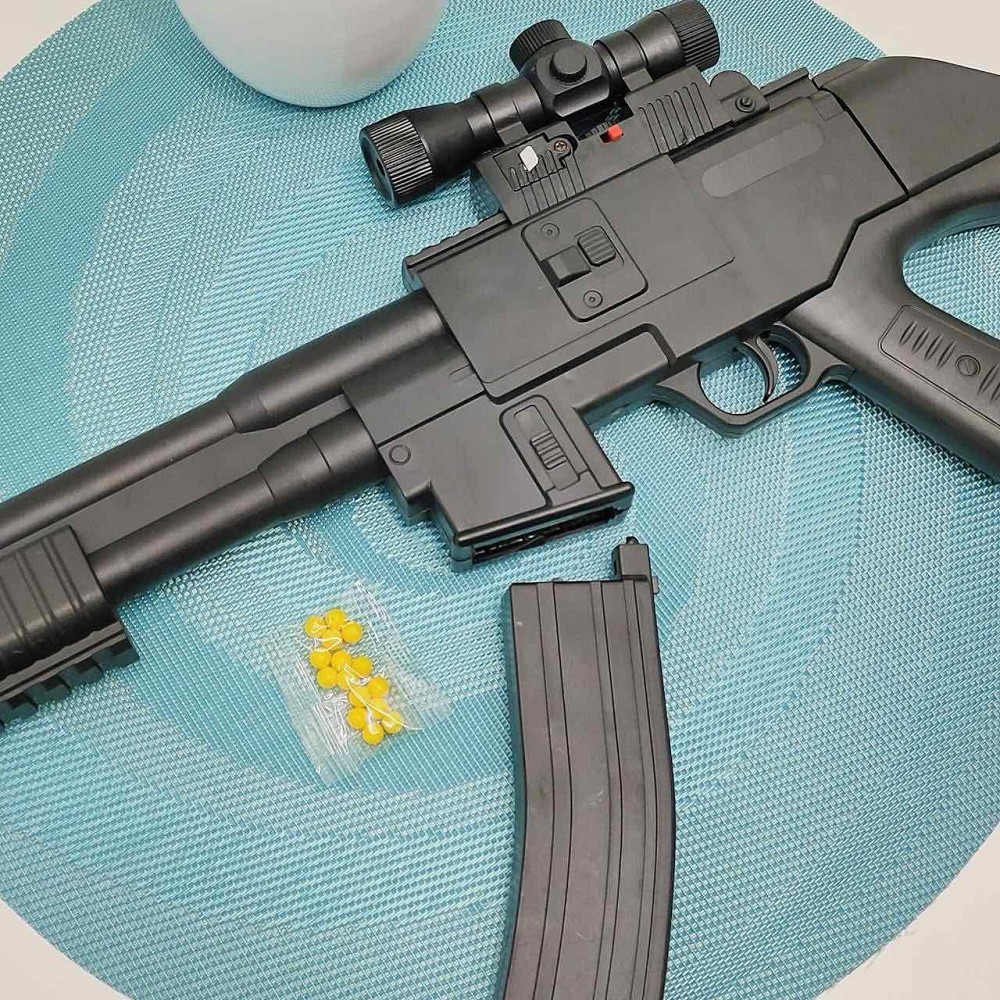 Автомат на кульках з лазерним прицілом 59 см Чорний (2338A) Чернігів - фото 3