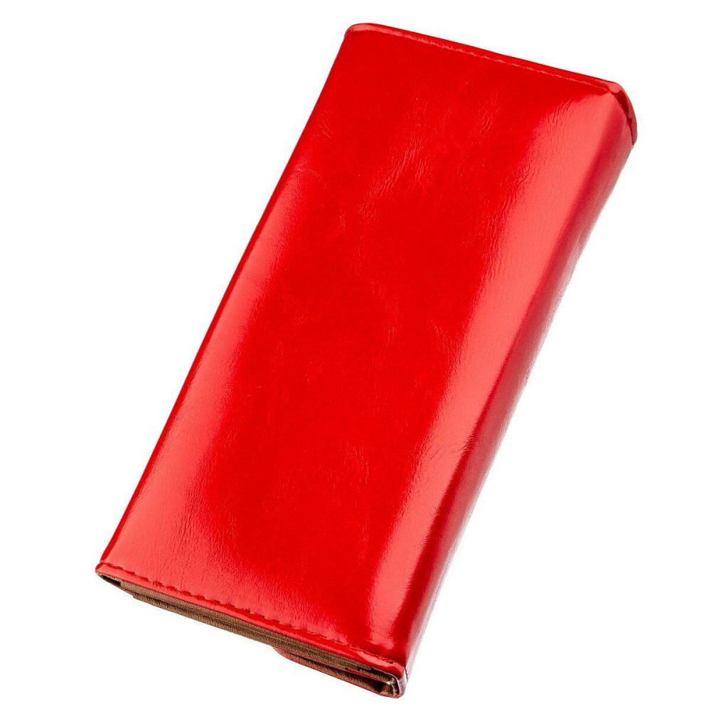 Кошелек женский конверт из гладкой экокожи KIVI 19069 Красный Киев - изображение 2