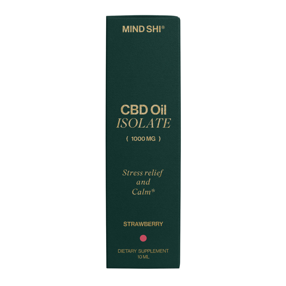 Каннабідіол CBD Mind Shi CBD Oil Isolate 1000 mg 10 ml полуниця Київ - фото 5