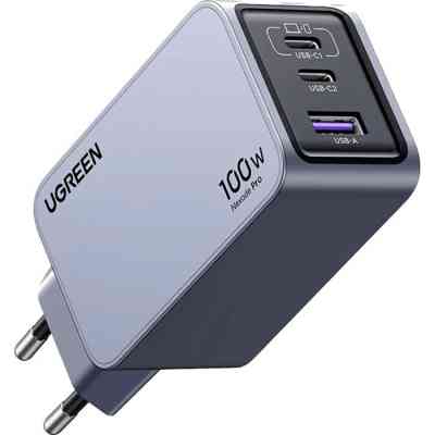 Зарядное устройство Ugreen 3xUSB 100W (2xUSB-C+USB-A) Gan Nexode Pro X757 (25874) Винница