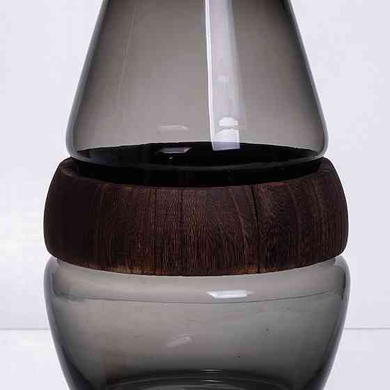 Yiwu Скляна ваза з деревом кругла прозора HP-32-6 Коломыя