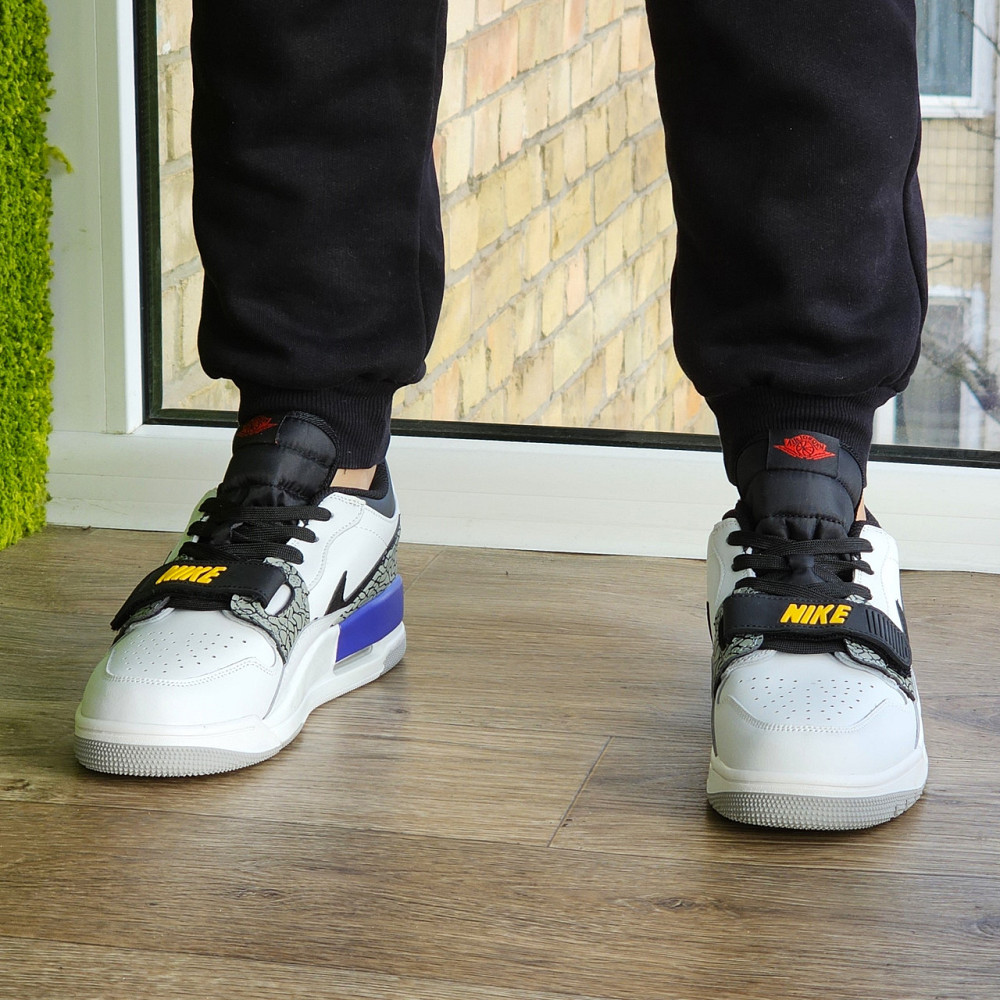 Чоловічі Термо Кросівки Nike Jordan Білі Шкіряні Джордани Найк Єврозима (розміри:41,42,43,44,45) Відео Огляд Дніпро - фото 9