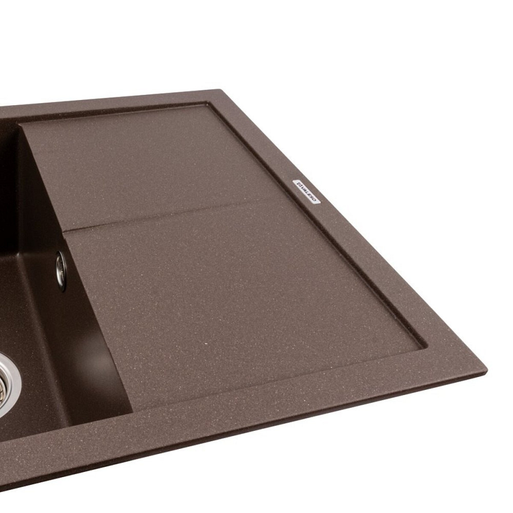 VALESO Гранітна кухонна мийка VALESO CALYPSO 7950 матова Темна Скеля Киев - изображение 3