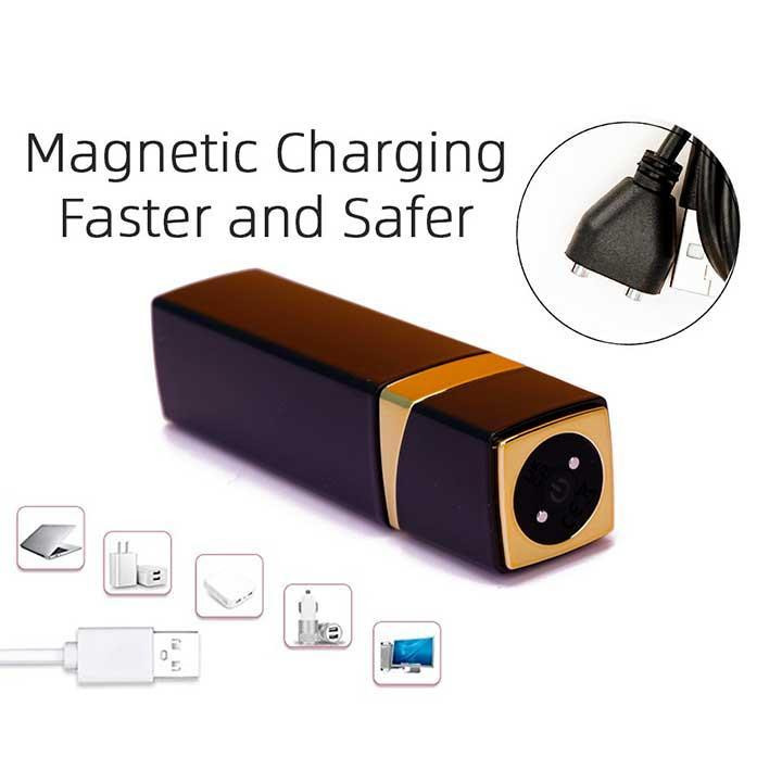 Вібратор для клітора "Помада" 10 режимів USB чорний Вінниця - фото 6