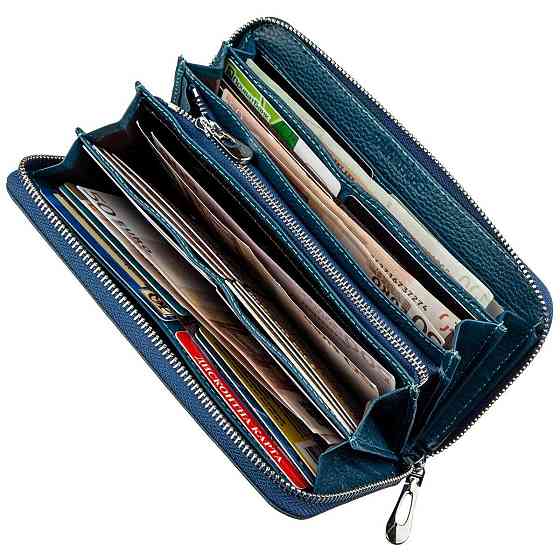 Женский клатч-визитница ST Leather 18861 Голубой Киев