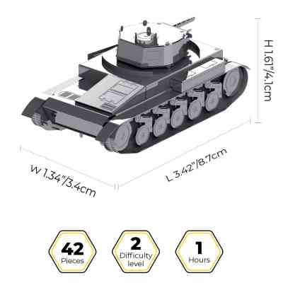 Конструктор Metal Time колекційна модель Pz.Kpfw. II (MT060) Вінниця