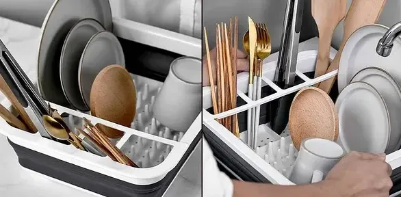 Сушка силиконовая для посуды Benson BN-090 | складная кухонная сушилка для посуды Бенсон, Бэнсон Коломия - фото 9