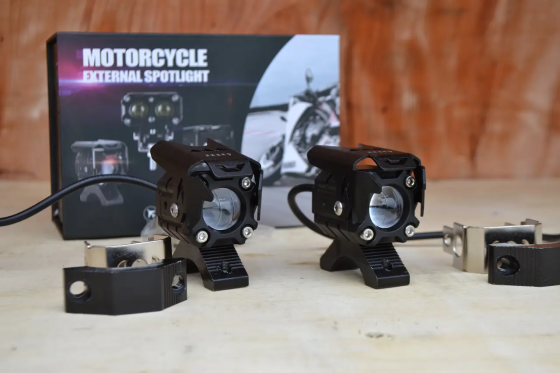 Додаткова світлодіодна LED-фара 35 Вт два режими світла (Дальній +Ближний Жовтий + Білий) Лінзована Рівне