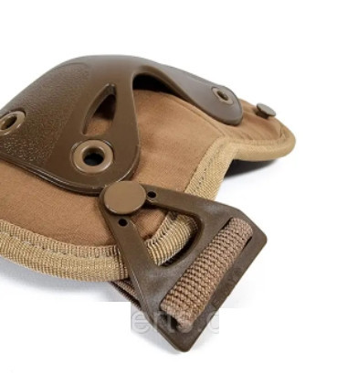 Тактический комплект Наколенники + налокотники из ударопрочного пластика FH 77 (Коричневый) Винница - изображение 5