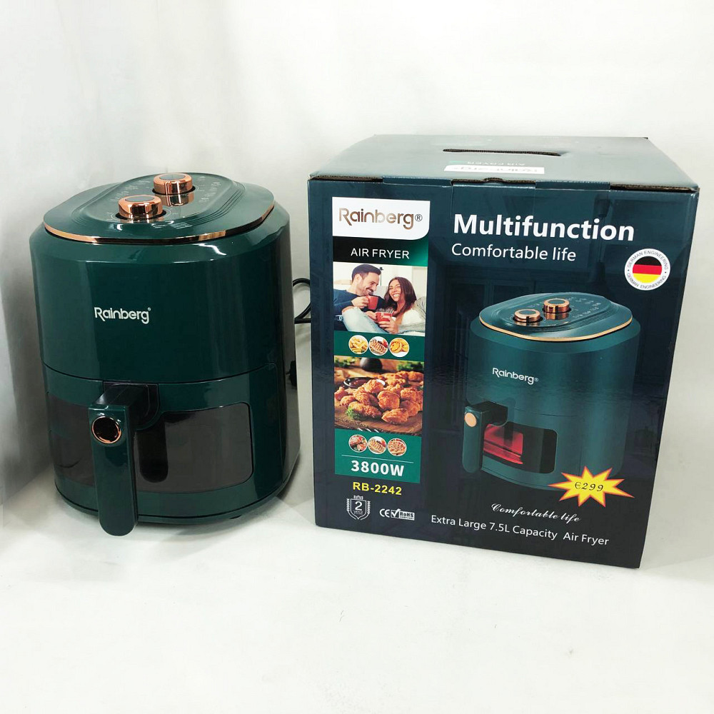 Аерогриль для випічки, Картопля фрі без рослинної олії, Аерофритюрниця для смаження без додавання олії QL-13 Львів - фото 4