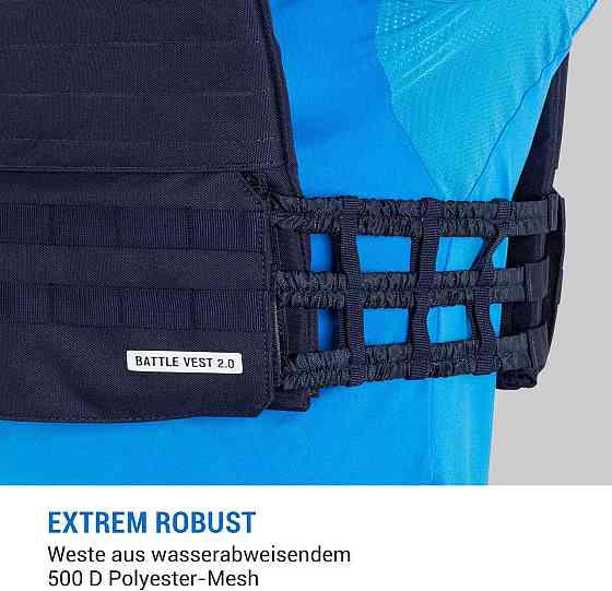 Жилет обважнений Capital Sports Battlevest 2.0 2 x 2,6 кг + 2 x 4 кг - чорний Німеччина Рівне