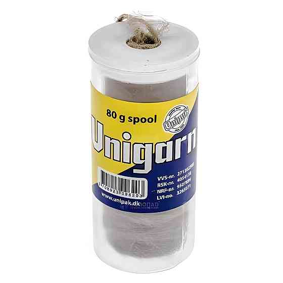 Пакля, льон сантехнічний Unigarn  80g UNIPAK (катушка в тубусі) Тернополь