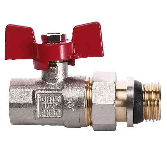 Кран кульовий прямий з американкою WATERVALVE Q003 NV-V123 1/2″ ЗB (000010226) Київ