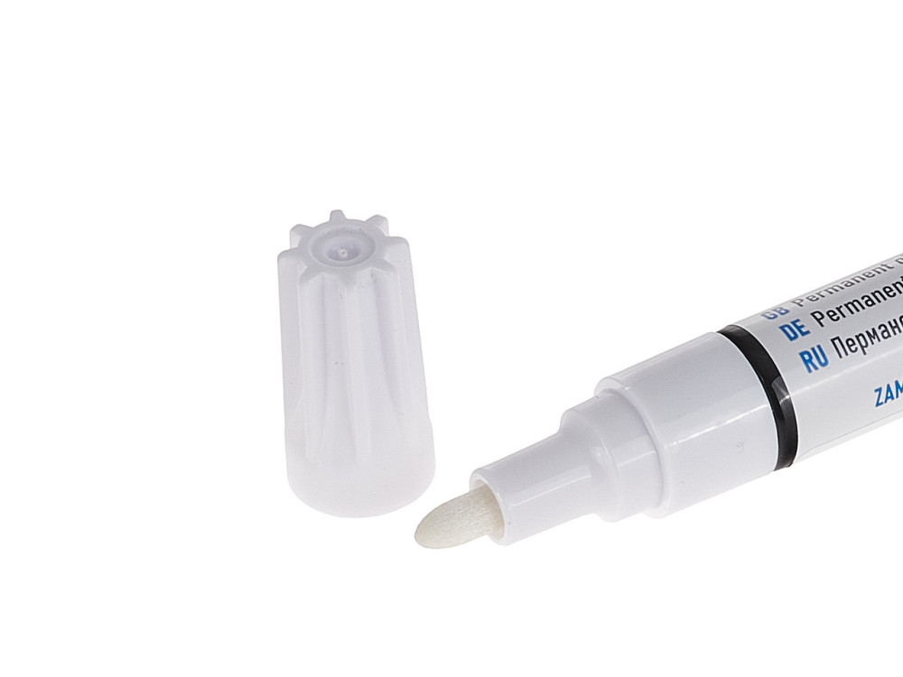 Маркер олійний для маркування шин / скла / металу перманентний білий "GeKo" Киев - изображение 2